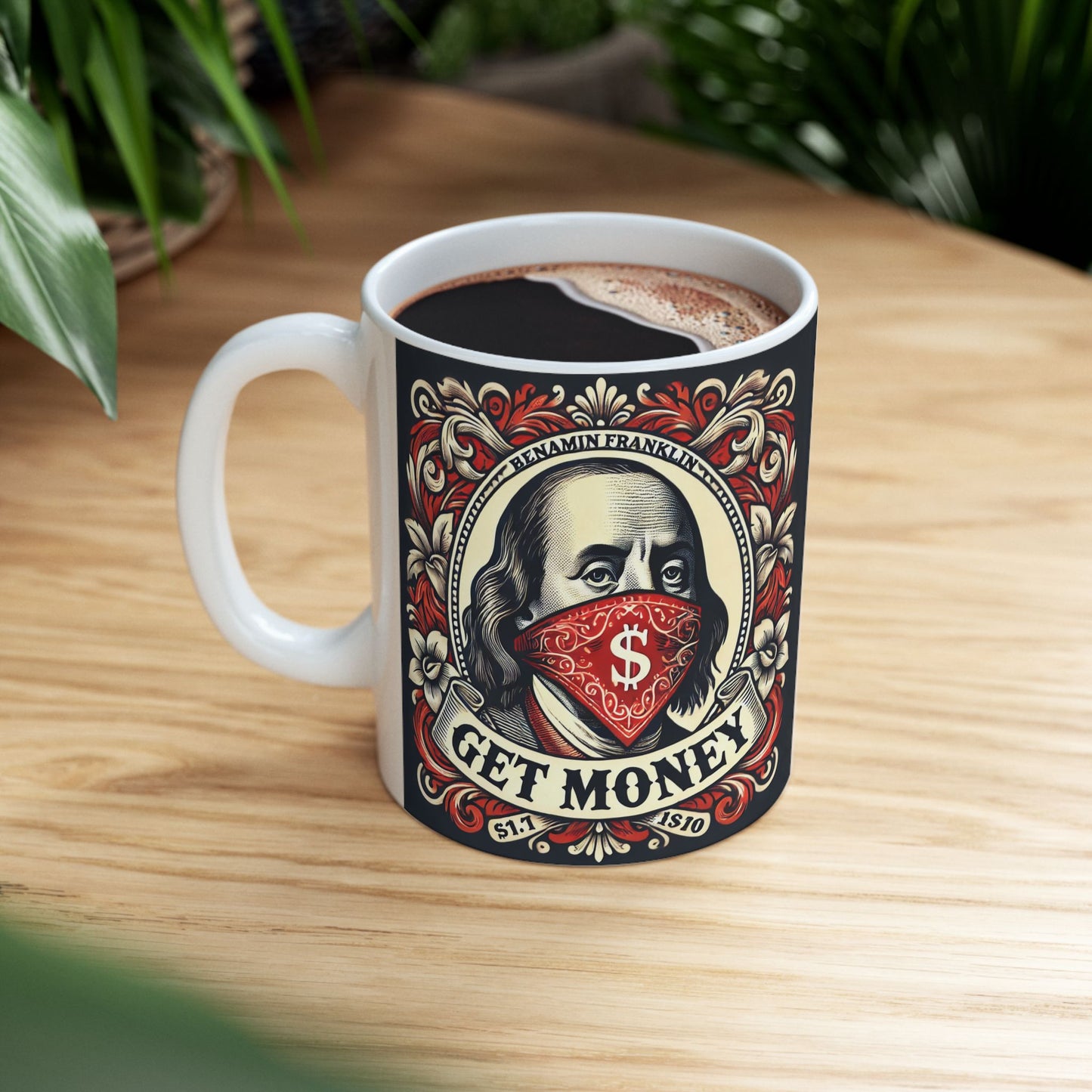 Get Money Vintage Ceramic Mug - 11oz