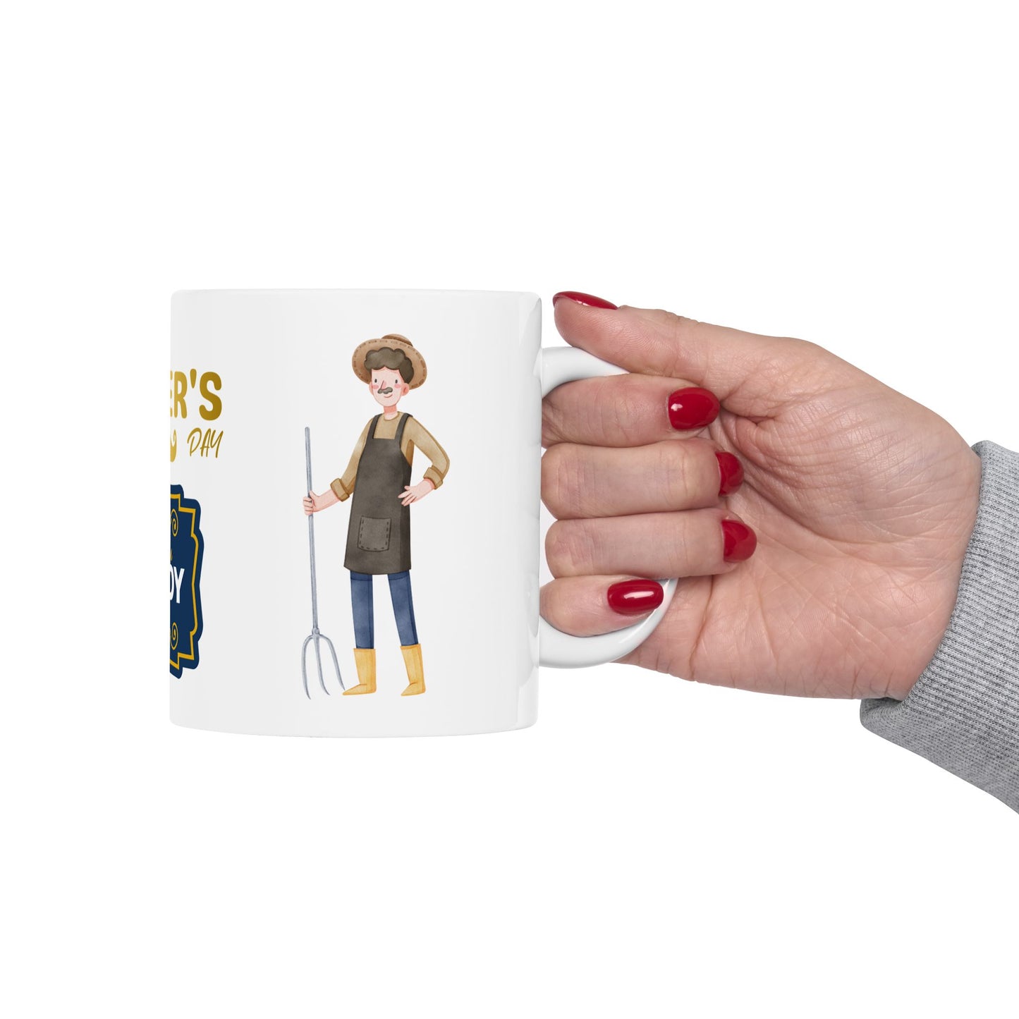 Happy Father's Day Ceramic Mug - Love You Daddy Design