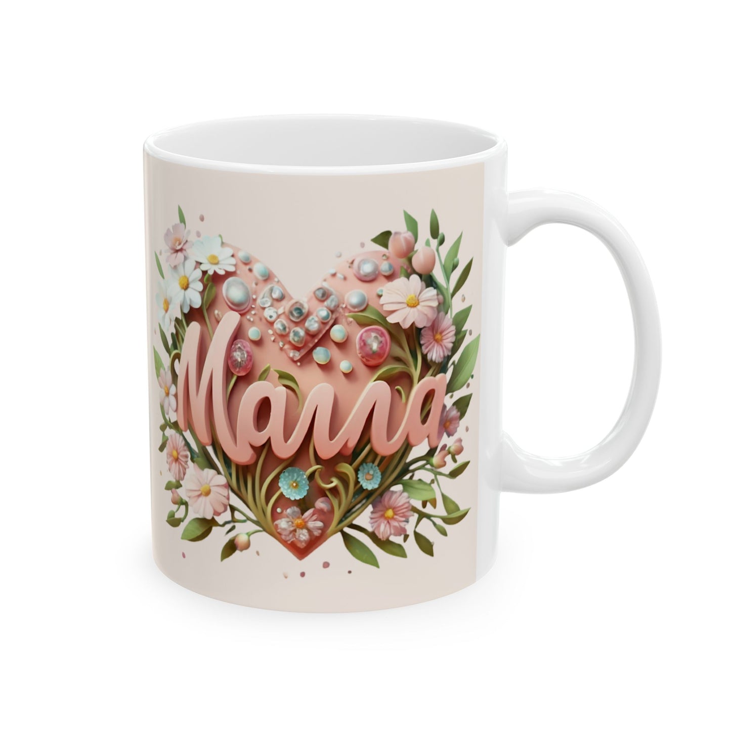 Floral "Mama" Ceramic Mug - Perfect Gift for Mother's Day & Special Occasions