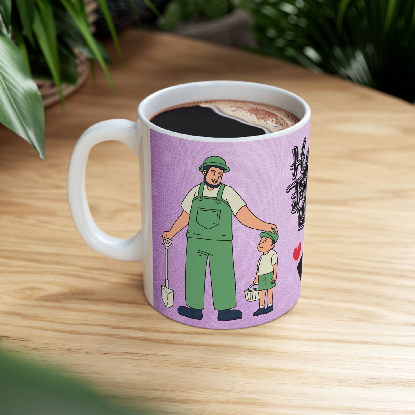 Happy Father's Day Ceramic Mug - Perfect Gift for Dads