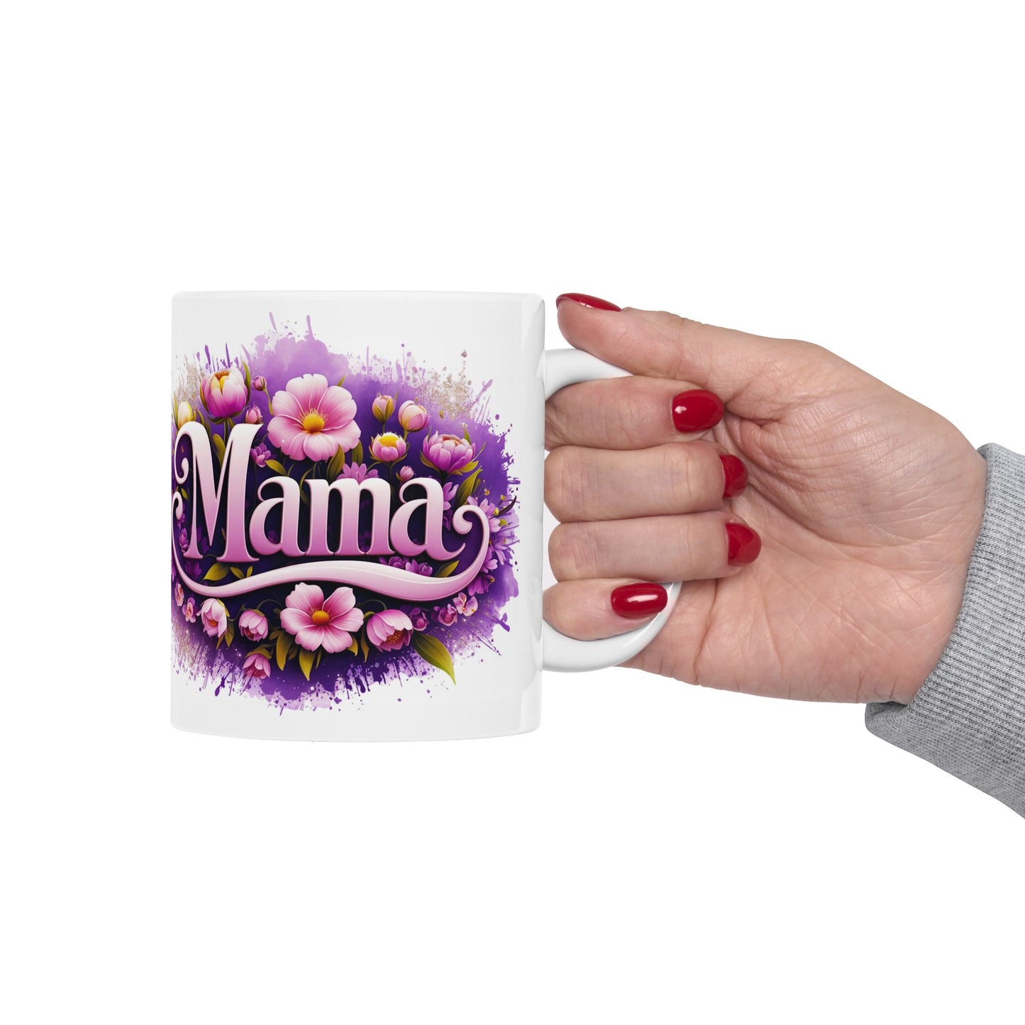 Floral Mama Ceramic Mug - Perfect Gift for Mother's Day, Birthdays, or Just Because