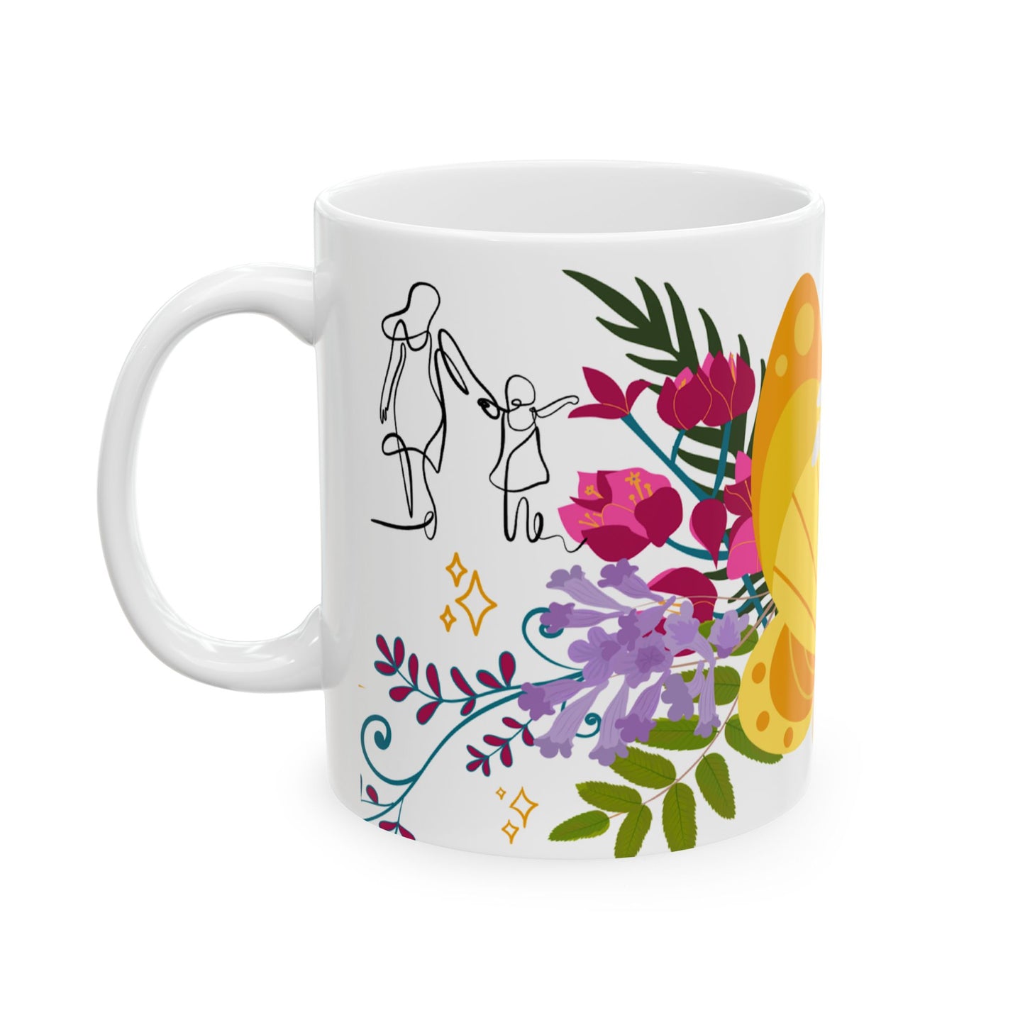 Happy Mother’s Day Ceramic Mug - Floral Design for Moms