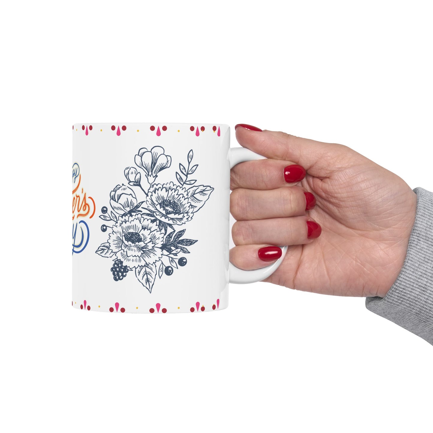 Happy Father's Day Ceramic Mug - 11oz Unique Gift for Dads