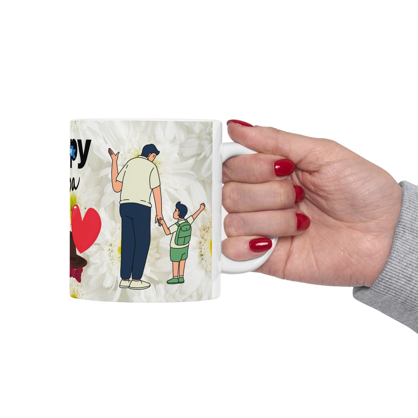 Happy Papa Father's Day Ceramic Mug - Perfect Gift for Dad