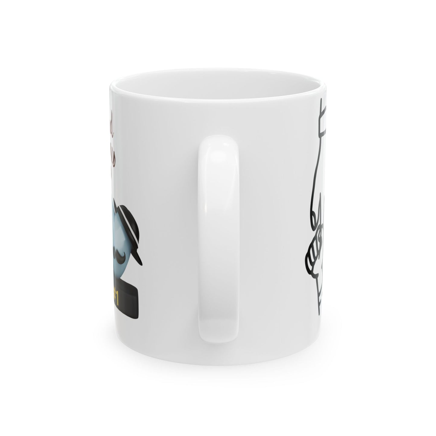 Happy Father's Day Ceramic Mug - Fun Family Design
