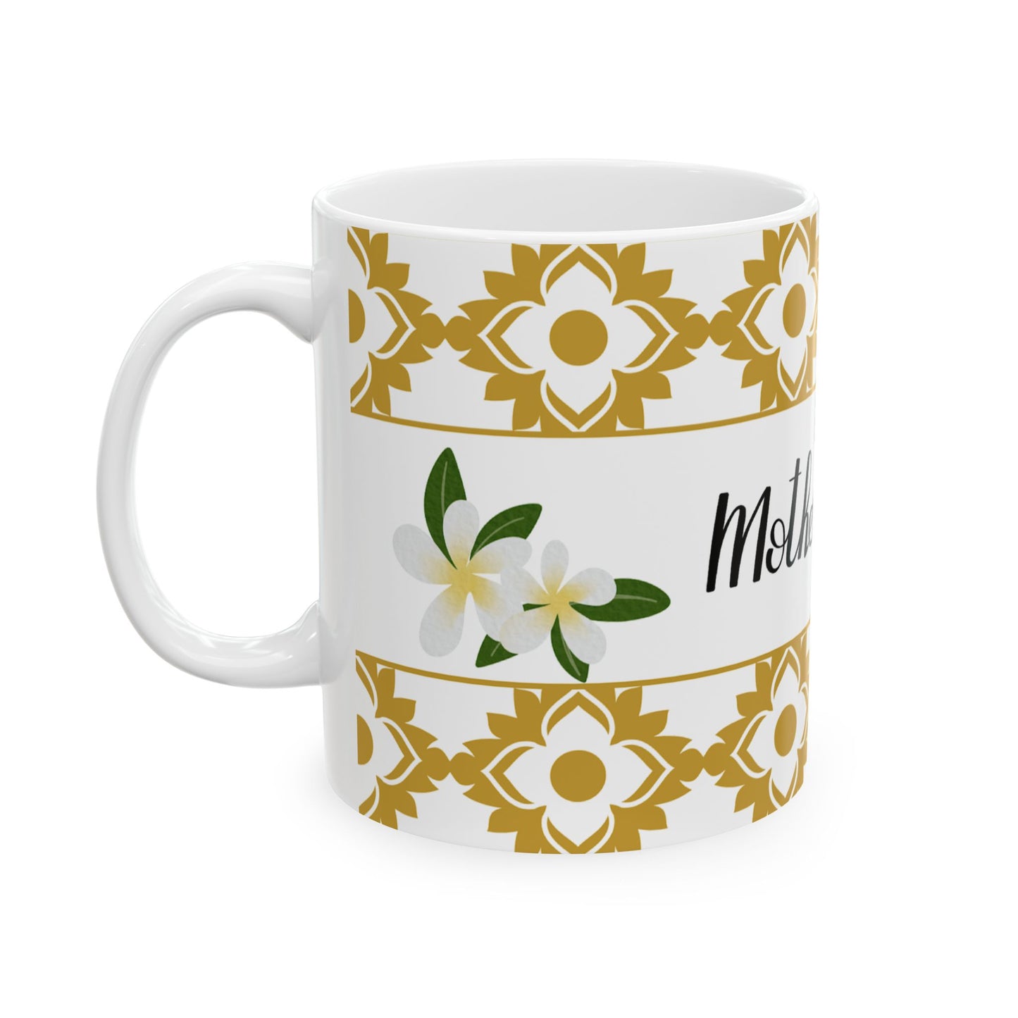 Happy Mother's Day Floral Ceramic Mug - Perfect Gift for Mom