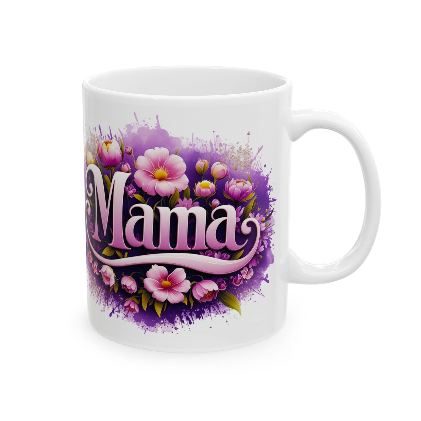 Floral Mama Ceramic Mug - Perfect Gift for Mother's Day, Birthdays, or Just Because