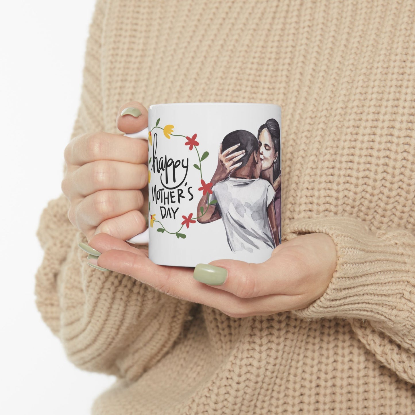 Family Love Ceramic Mug | Perfect Gift for Mother's Day & Celebrations