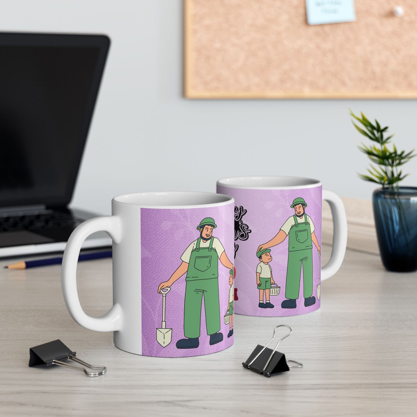 Happy Father's Day Ceramic Mug - Perfect Gift for Dads