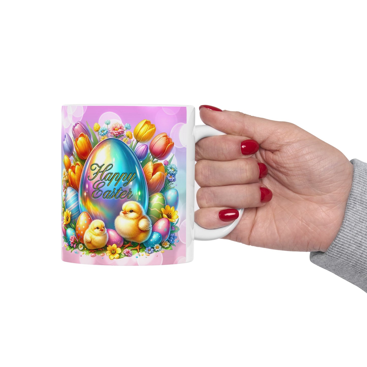 Colorful Floral Easter Spring Celebration Mug