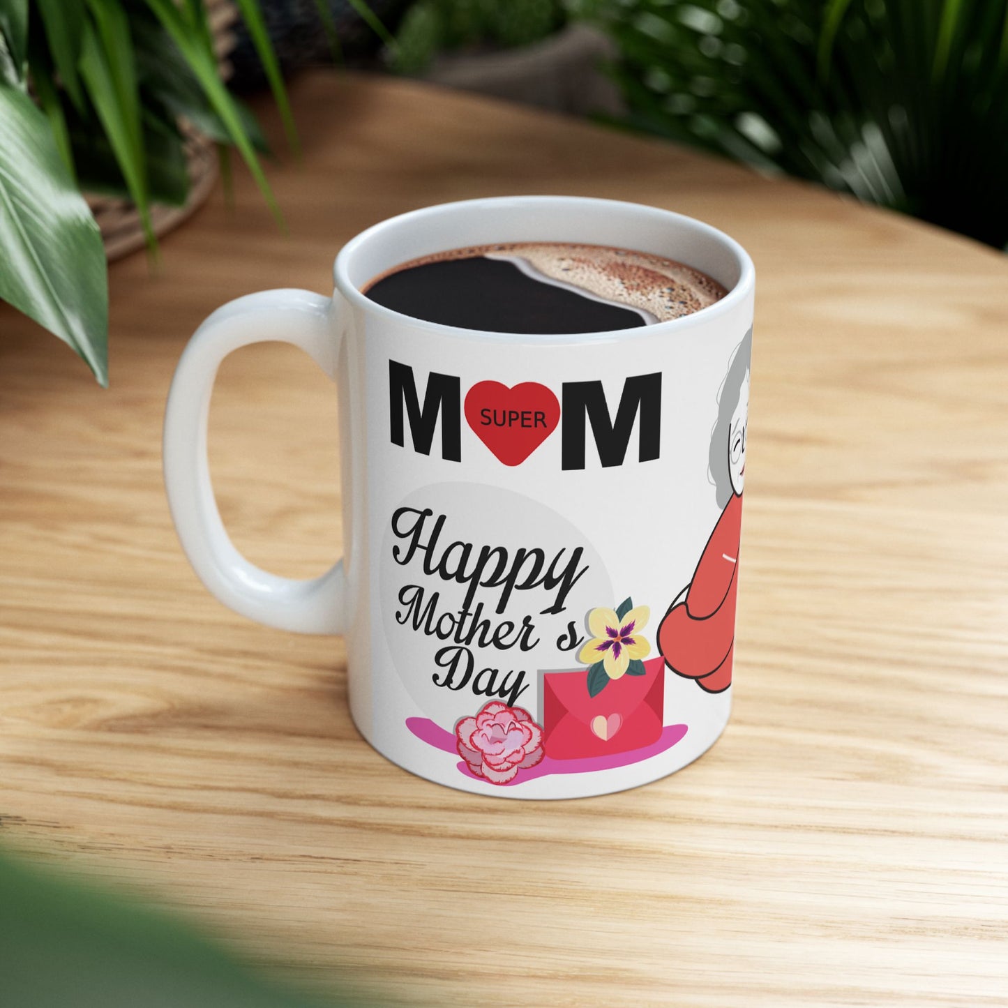 Emotional Support Ceramic Mug - Perfect Gift for Mother's Day & Friendship