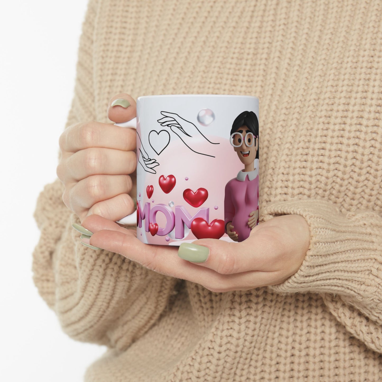 Cute Mom-To-Be Ceramic Mug - Perfect Gift for Baby Shower & Mother's Day