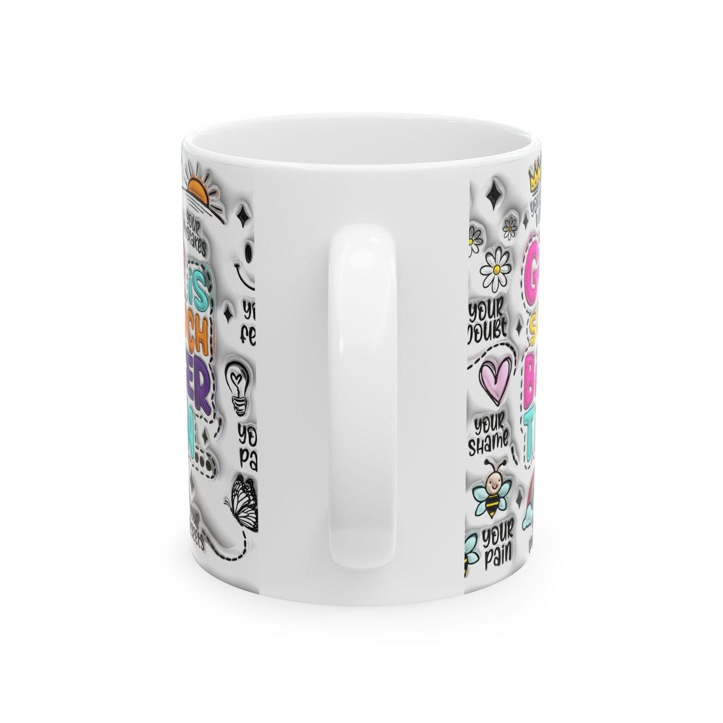 Inspirational Ceramic Mug - Perfect Gift for Motivation & Positivity