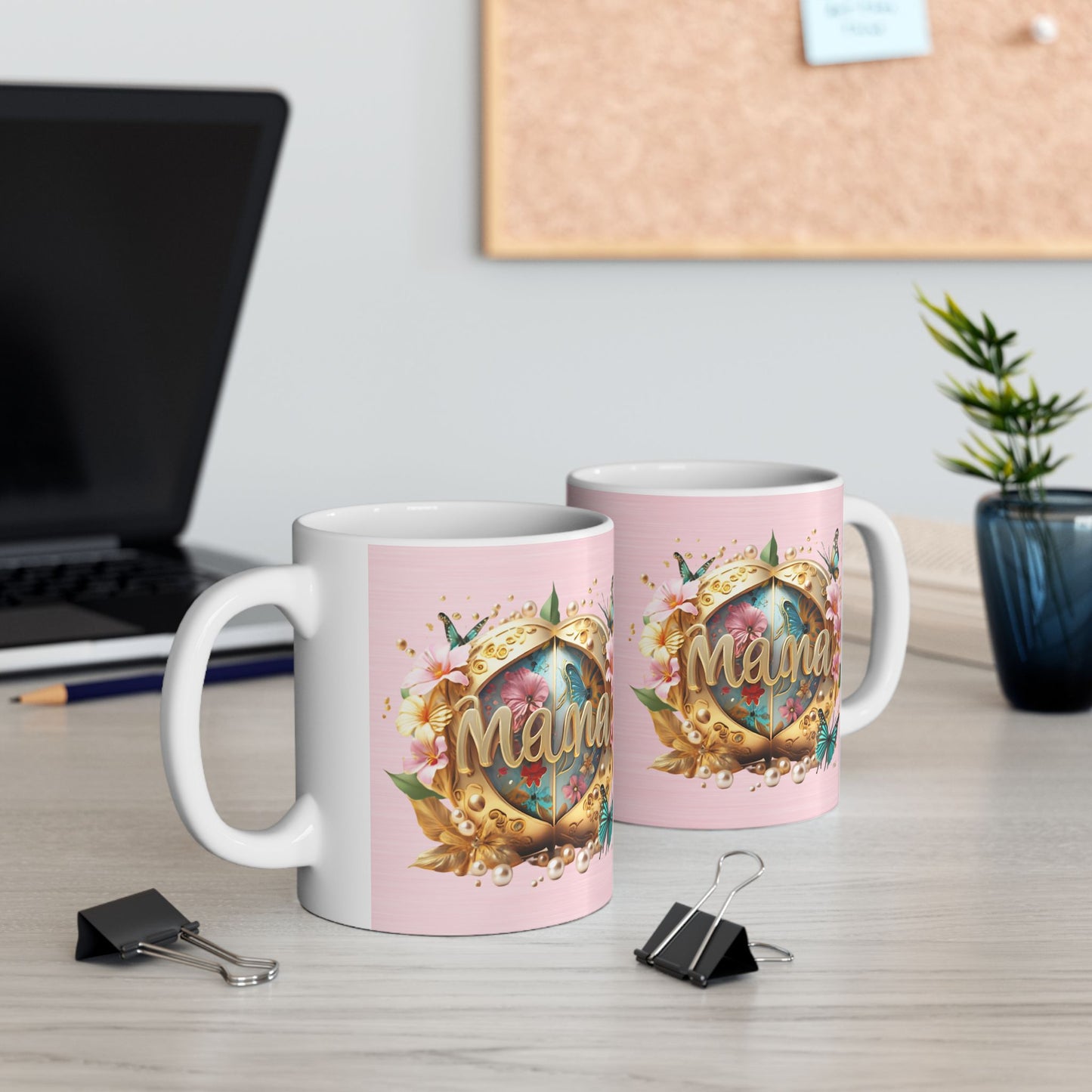 Floral Mother's Day Ceramic Mug - 11oz
