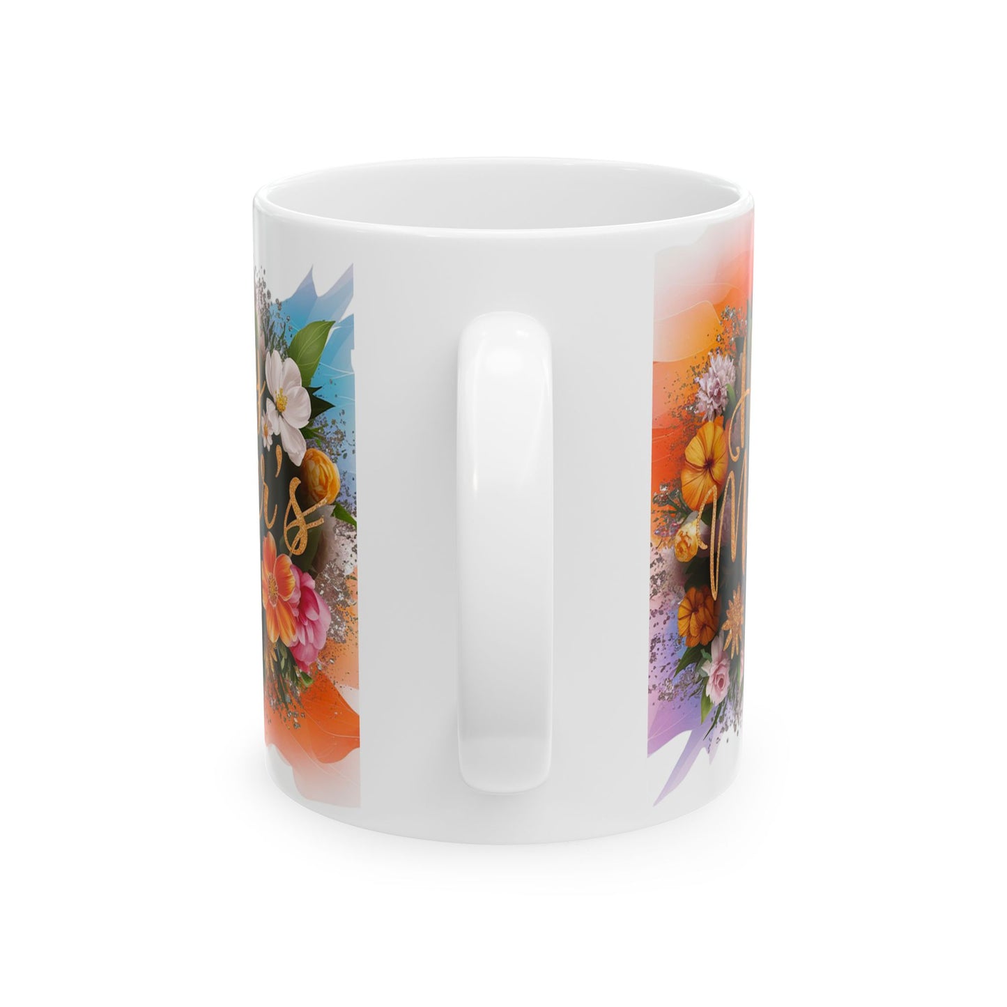 Happy Mother's Day Floral Ceramic Mug | Perfect Gift for Mom | 11oz