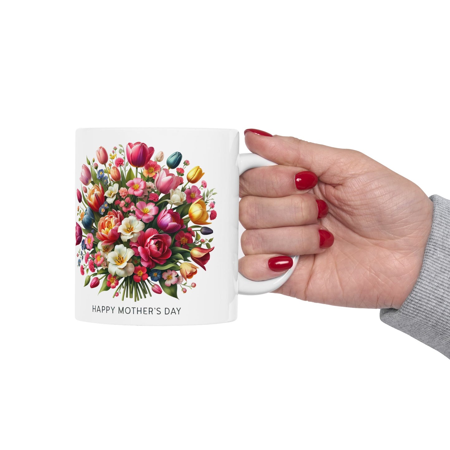 Floral Mother's Day Ceramic Mug - 11oz