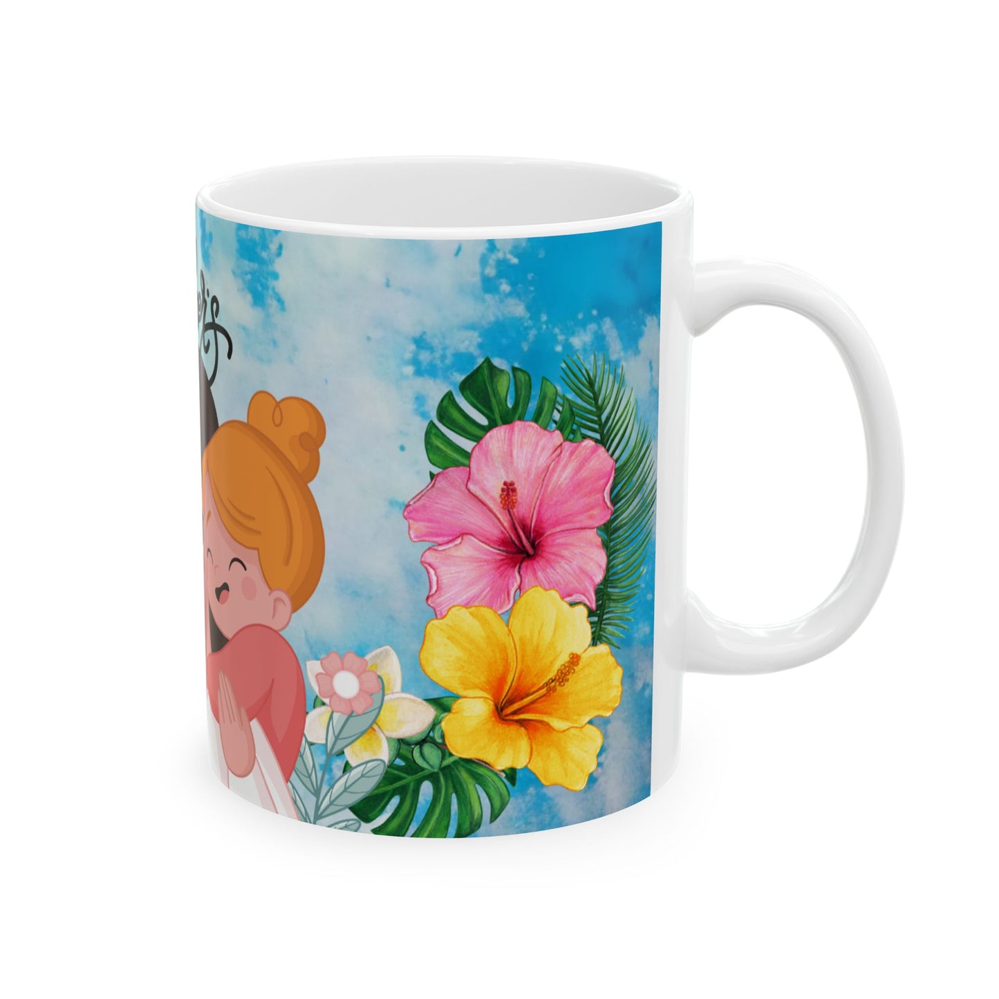 Happy Mother's Day Ceramic Mug - Floral Design 11oz