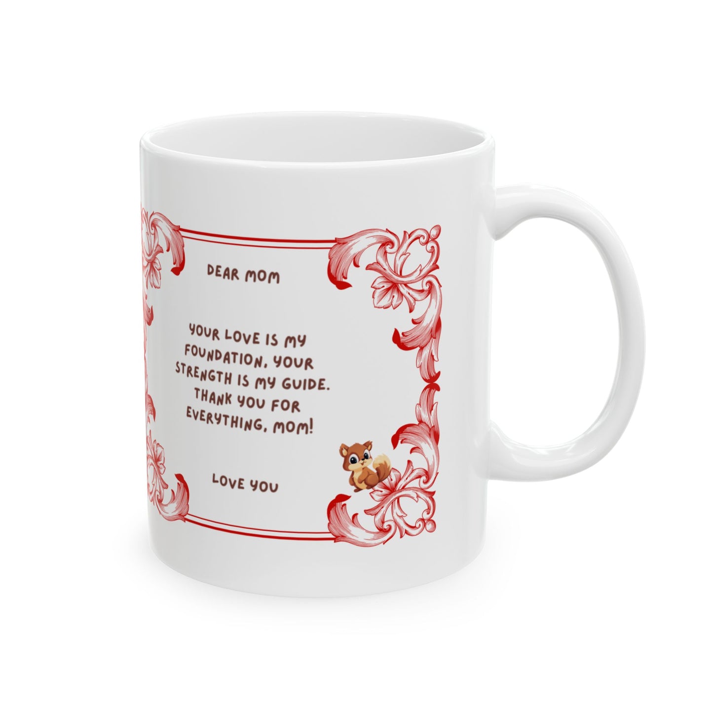 Floral Inspirational Ceramic Mug - Perfect Gift for Loved Ones