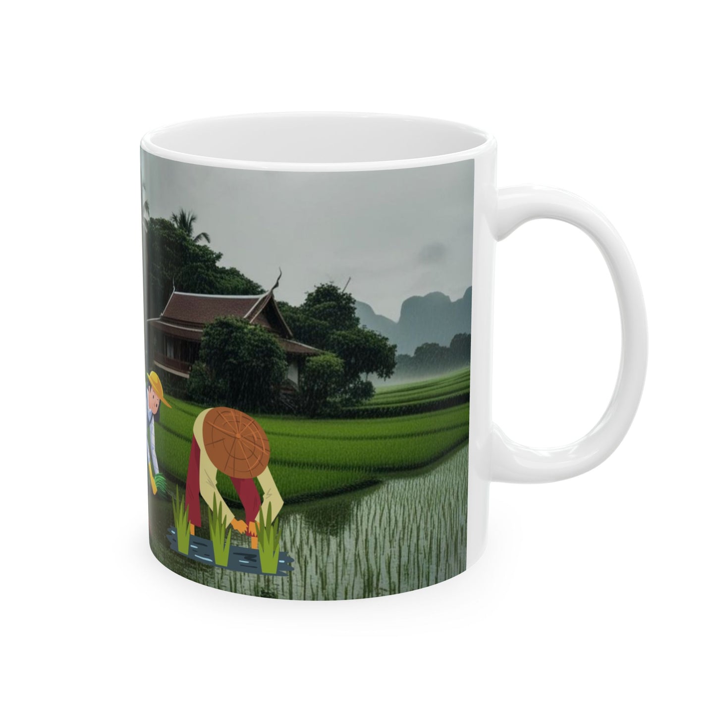 Have a Nice Day Ceramic Mug – 11oz Coffee Cup for Nature Lovers