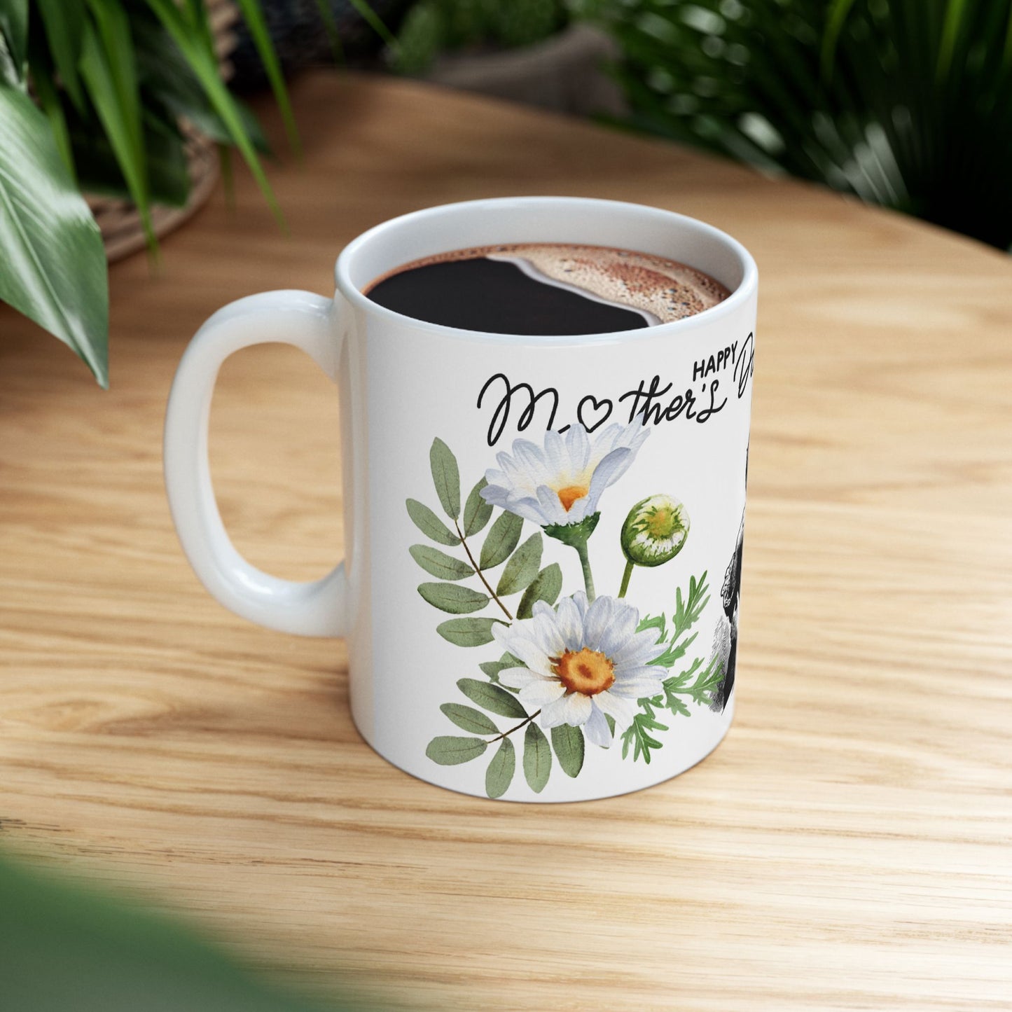 Vintage Floral Mother's Day Ceramic Mug - 11oz