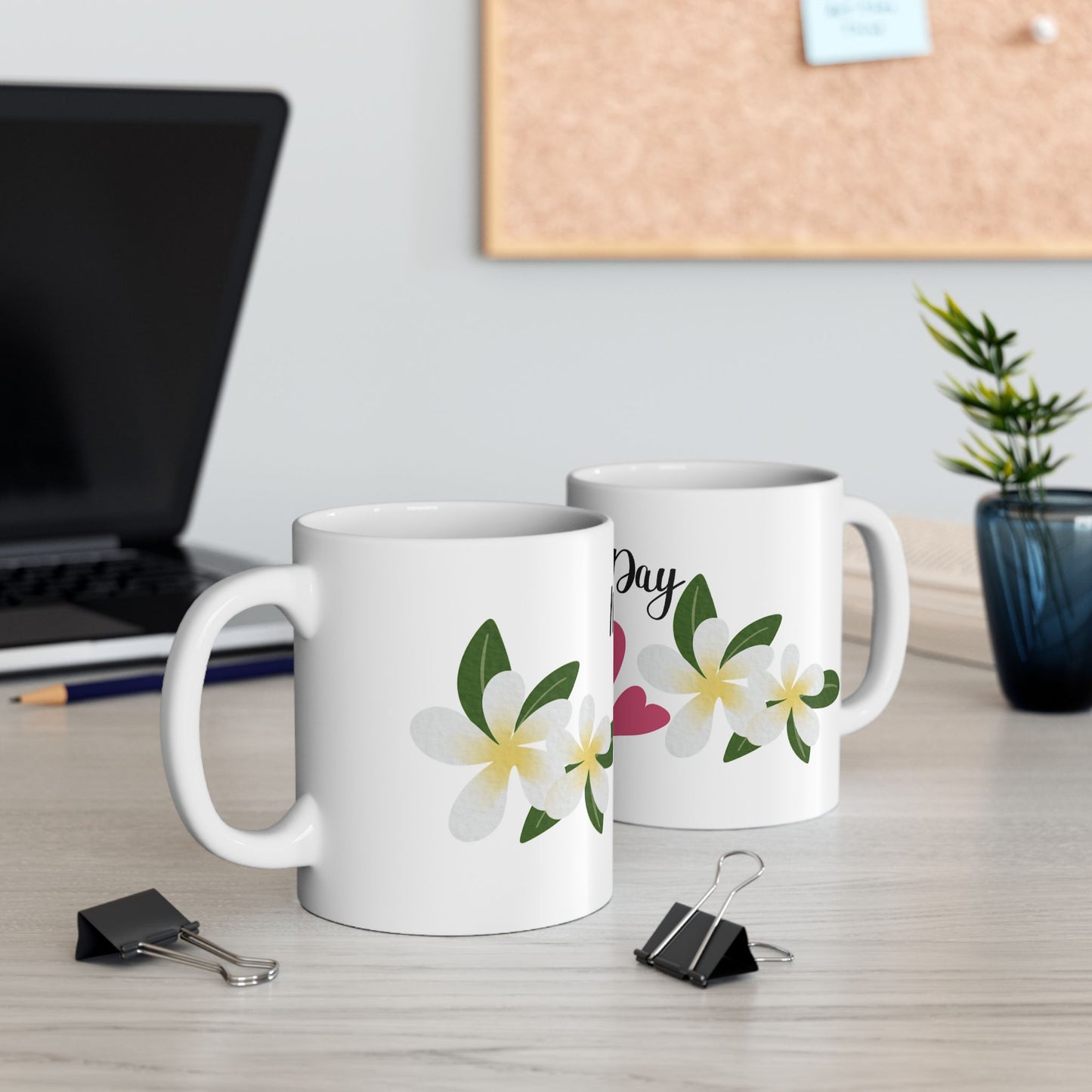 Happy Mother's Day Floral Ceramic Mug - Perfect Gift for Mom 11oz