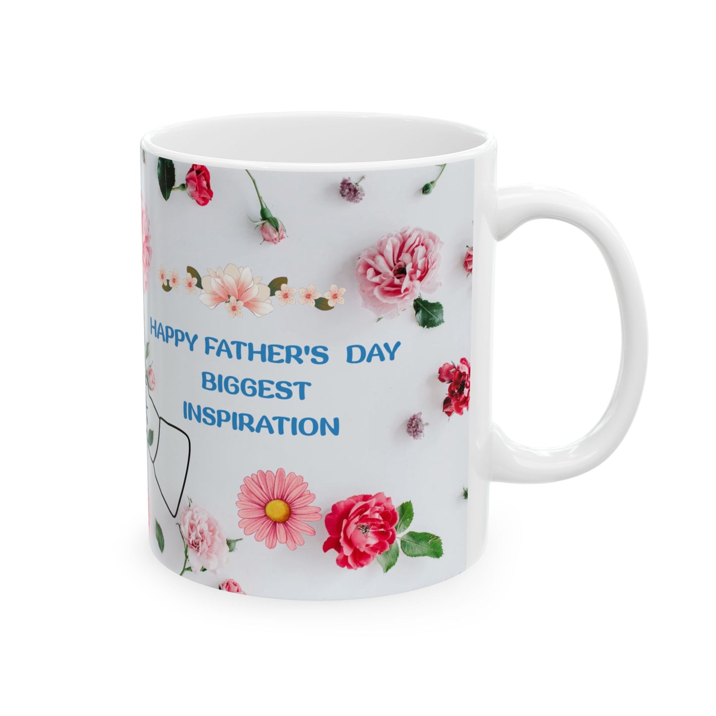 Floral Mother's Day Ceramic Mug - Perfect Gift for Mom