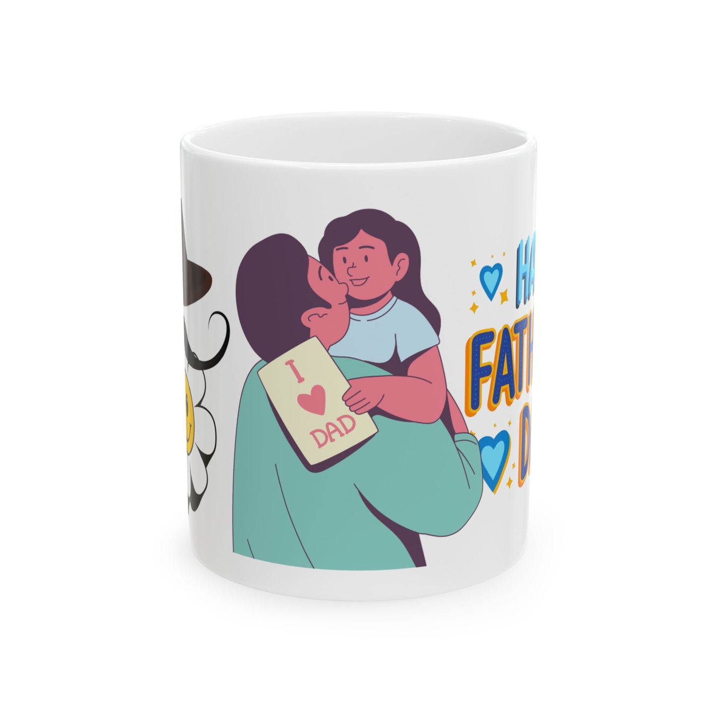 I Love Dad Ceramic Mug - Perfect Gift for Father's Day