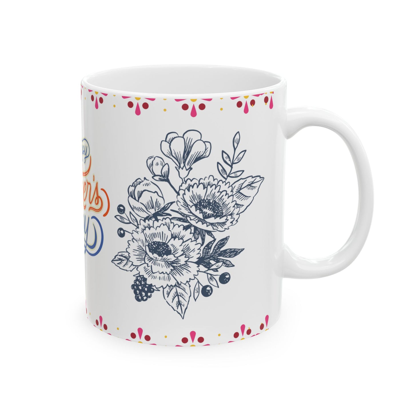 Happy Father's Day Ceramic Mug - 11oz Unique Gift for Dads