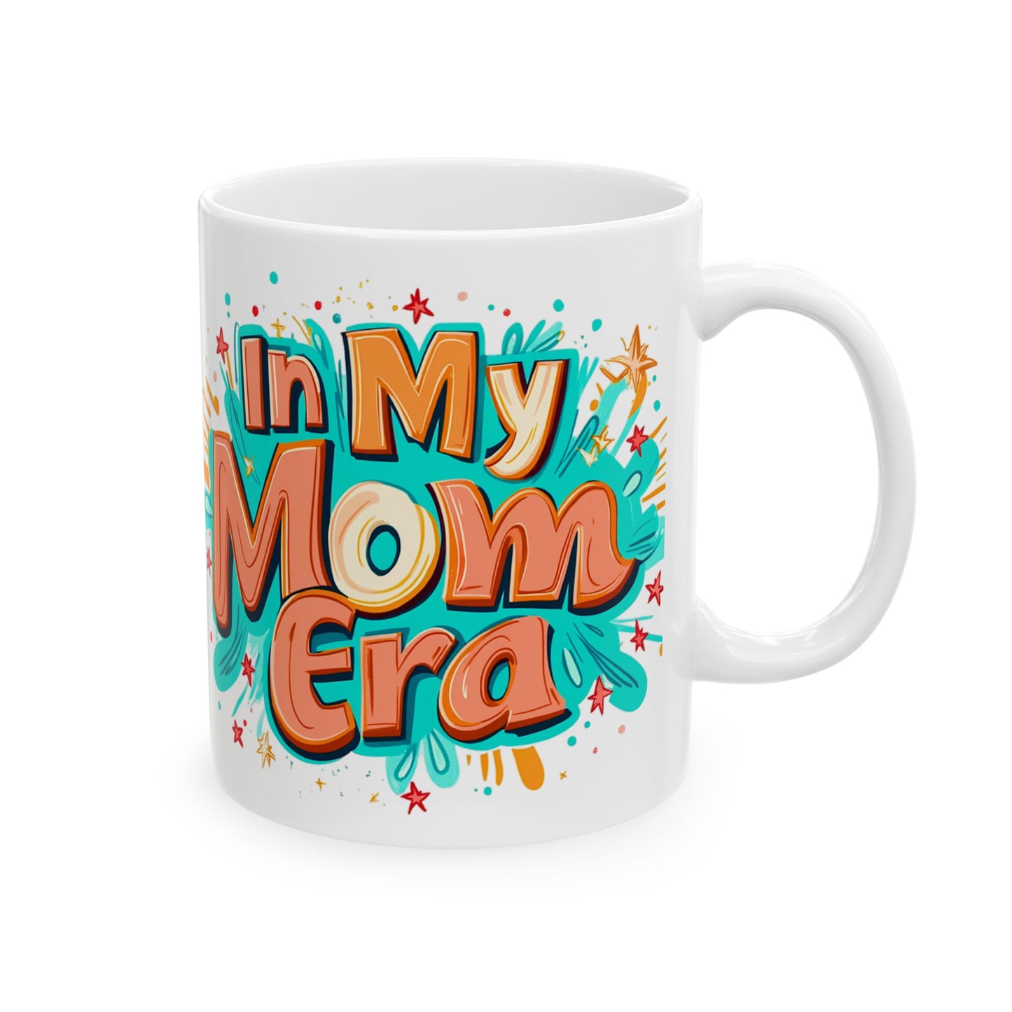 Colorful Mom Themed Ceramic Mug - Perfect Gift for Mother's Day or Any Occasion