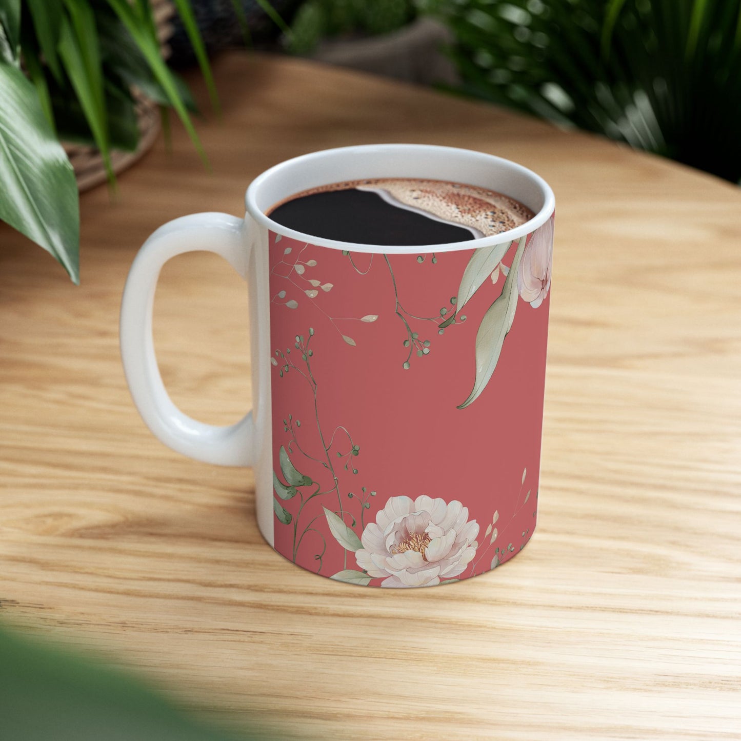 Floral Love for Mom Ceramic Mug – Perfect Gift for Mother’s Day