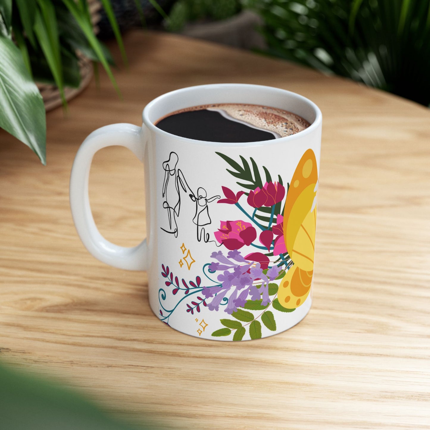 Happy Mother’s Day Ceramic Mug - Floral Design for Moms