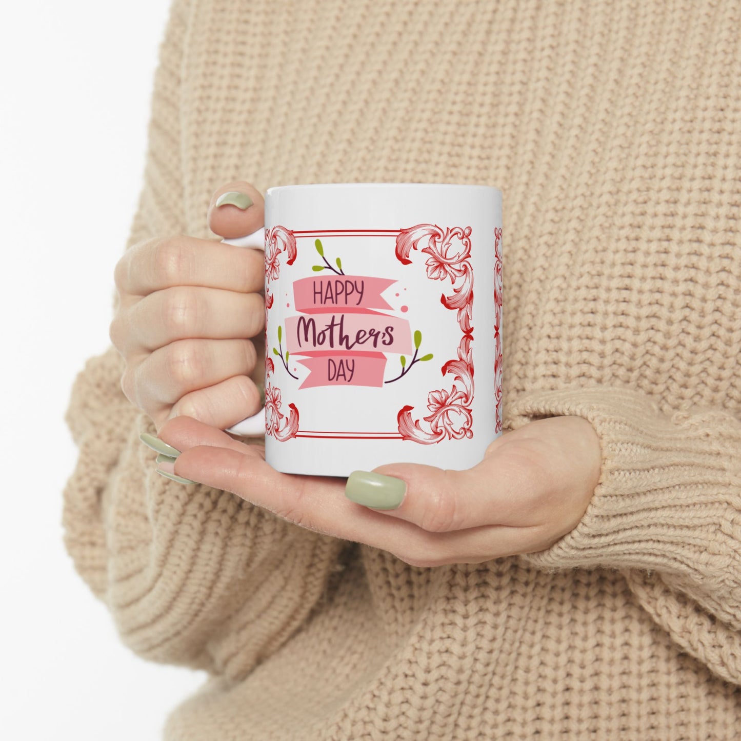 Floral Inspirational Ceramic Mug - Perfect Gift for Loved Ones