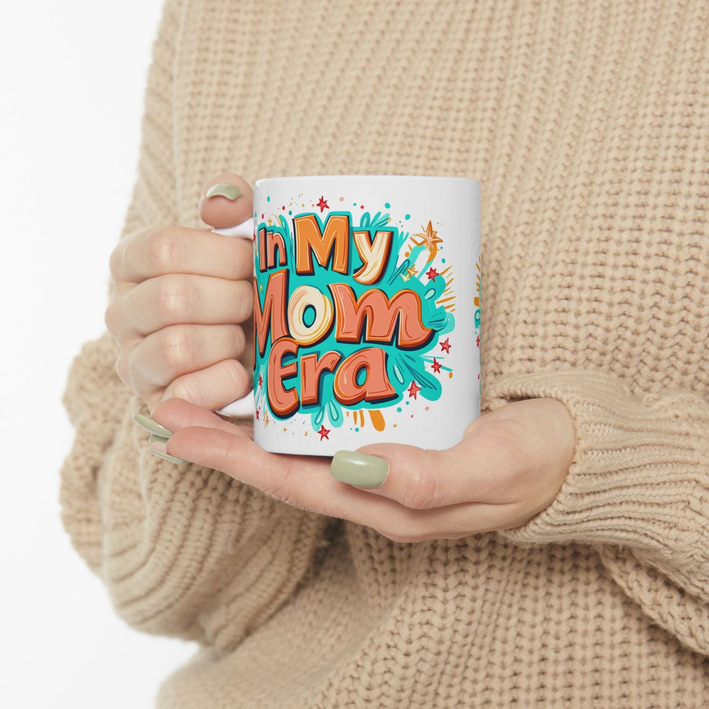 Colorful Mom Themed Ceramic Mug - Perfect Gift for Mother's Day or Any Occasion