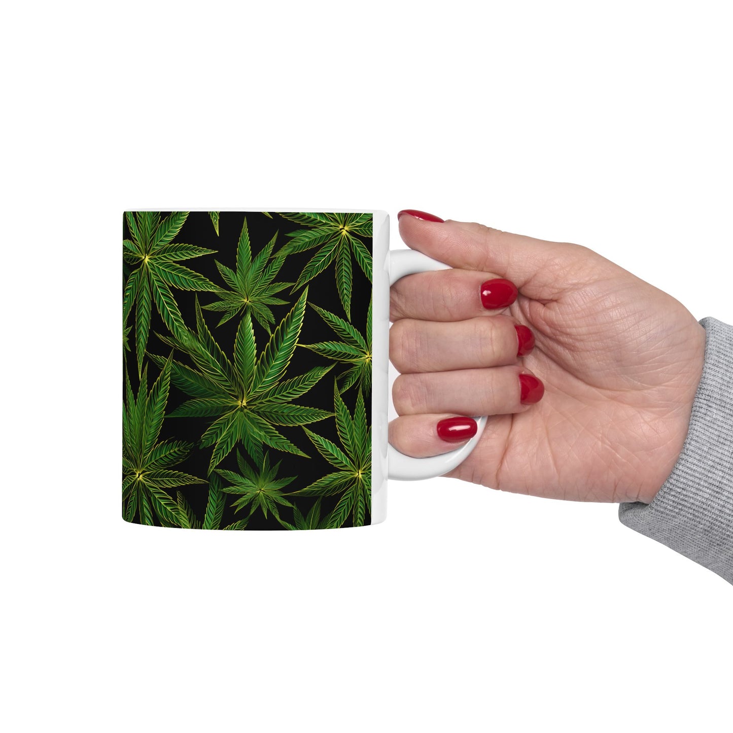 Tropical Leaf Ceramic Mug | 11oz Perfect for Home & Gifting