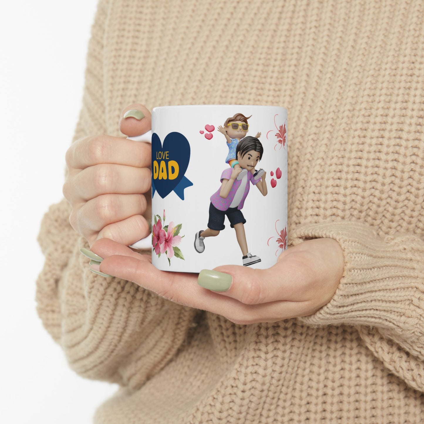 Best Dad Ceramic Mug Heartfelt Gift for Father's Day or Everyday