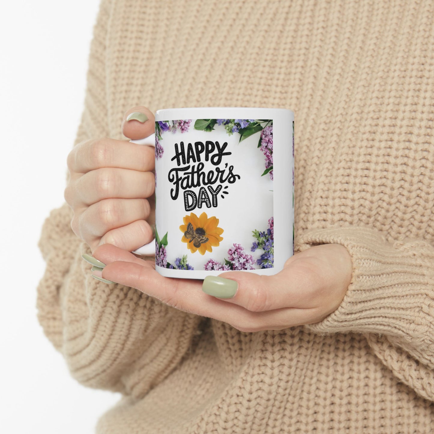 Floral Happy Father's Day Mug