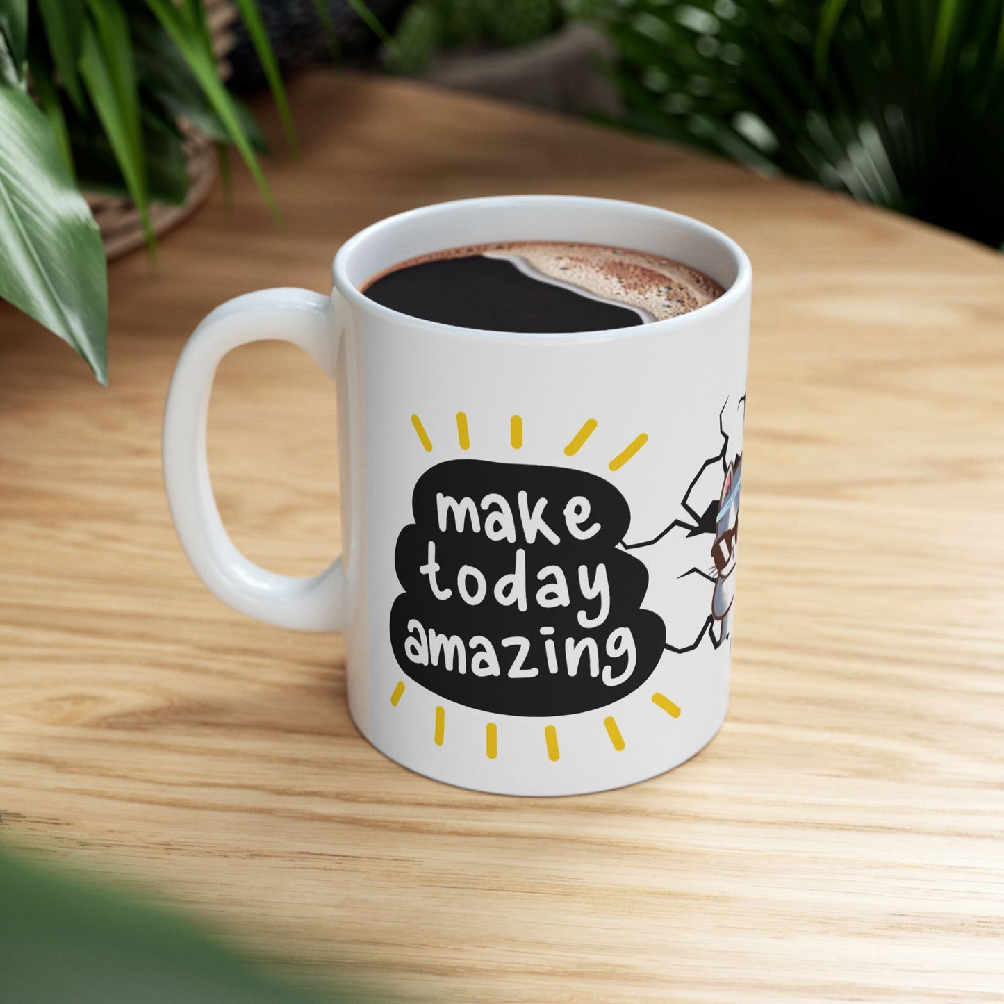Funny Cat Ceramic Mug – 11oz Perfect Gift for Cat Lovers