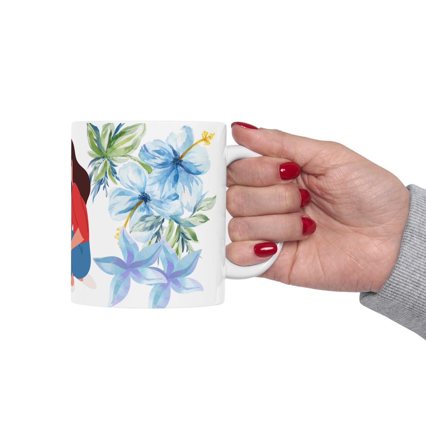 Mom Love Floral Ceramic Mug - Perfect Gift for Mother's Day & Special Occasions