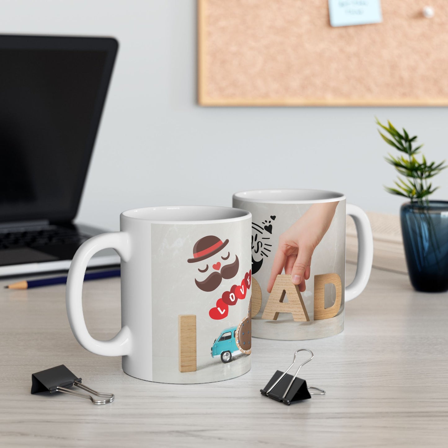 Happy Father's Day Ceramic Mug - Perfect Gift for Dads, Coffee Lovers, Tea Mugs, Personalized Present, Father’s Day Celebration