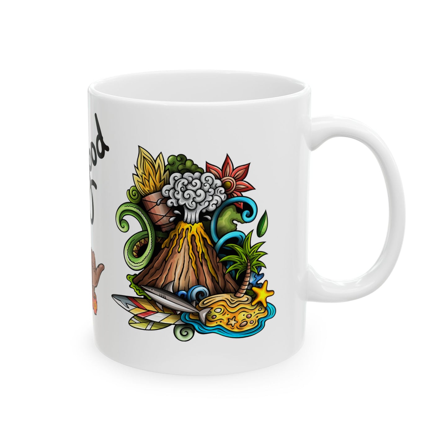 Colorful Life is Good Ceramic Mug - Perfect for Coffee Lovers