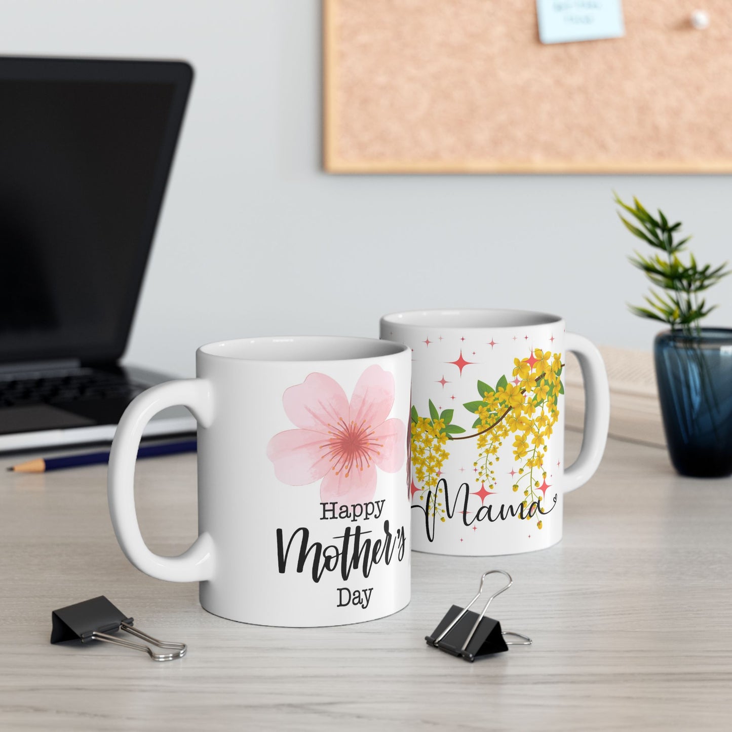 Floral Motherhood Ceramic Mug - Perfect Gift for Moms