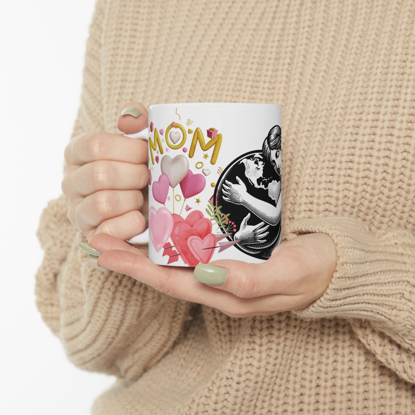 Earth Love Ceramic Mug - Perfect for Nature Lovers