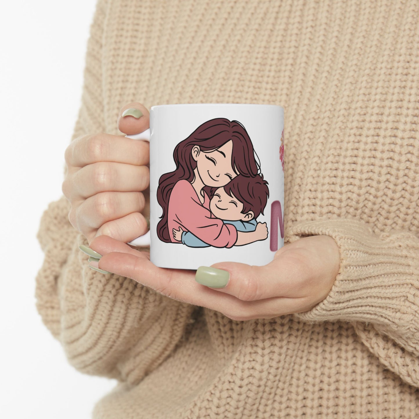 Heartfelt Mom Ceramic Mug - Perfect Gift for Mother's Day