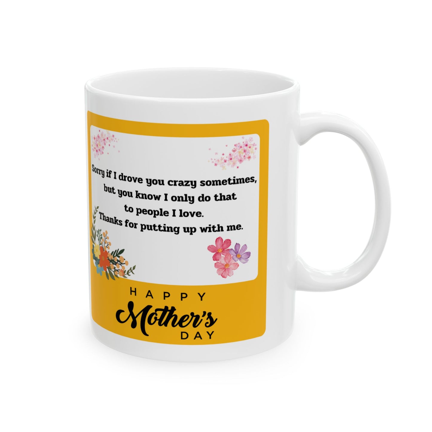 Happy Mother’s Day Ceramic Mug – 11oz Cute Gift for Mom