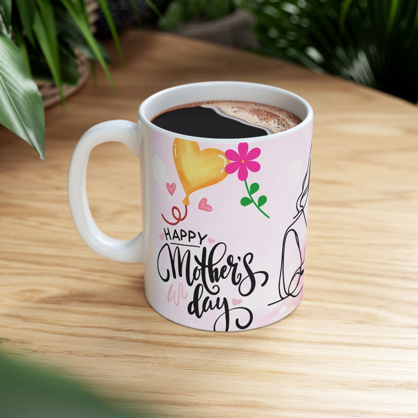 Mom & Baby Love Ceramic Mug - Perfect Gift for Mother's Day & Baby Showers