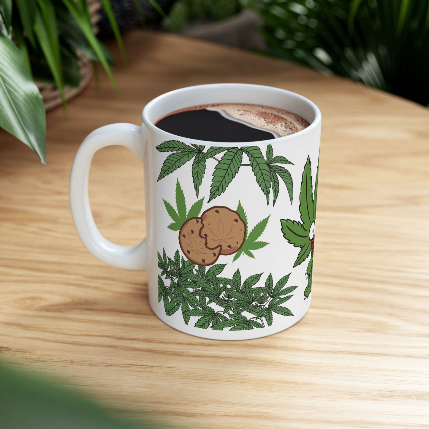 Funny Cannabis Themed Ceramic Mug - 11oz