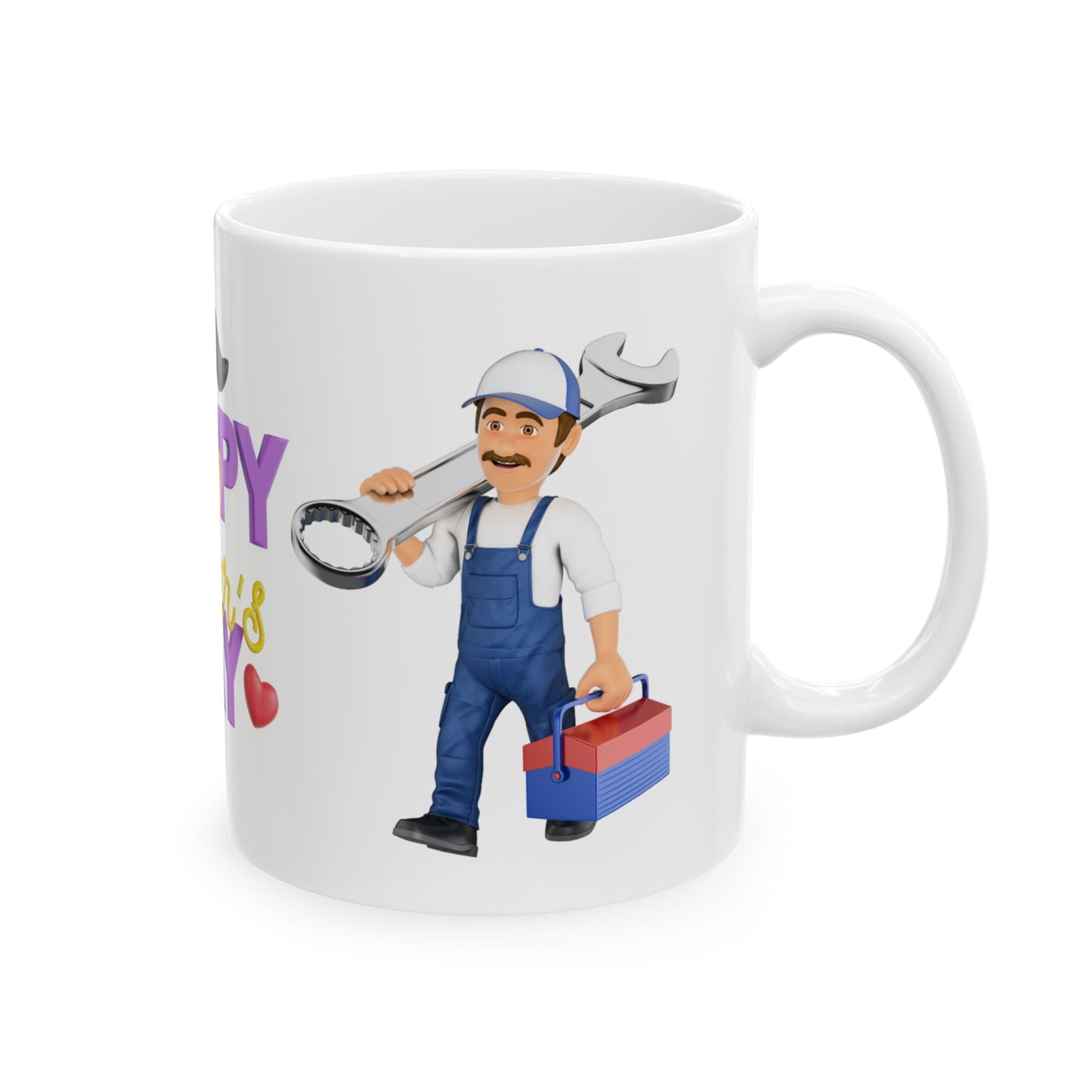 Happy Father's Day Ceramic Mug - Perfect Gift for Dads