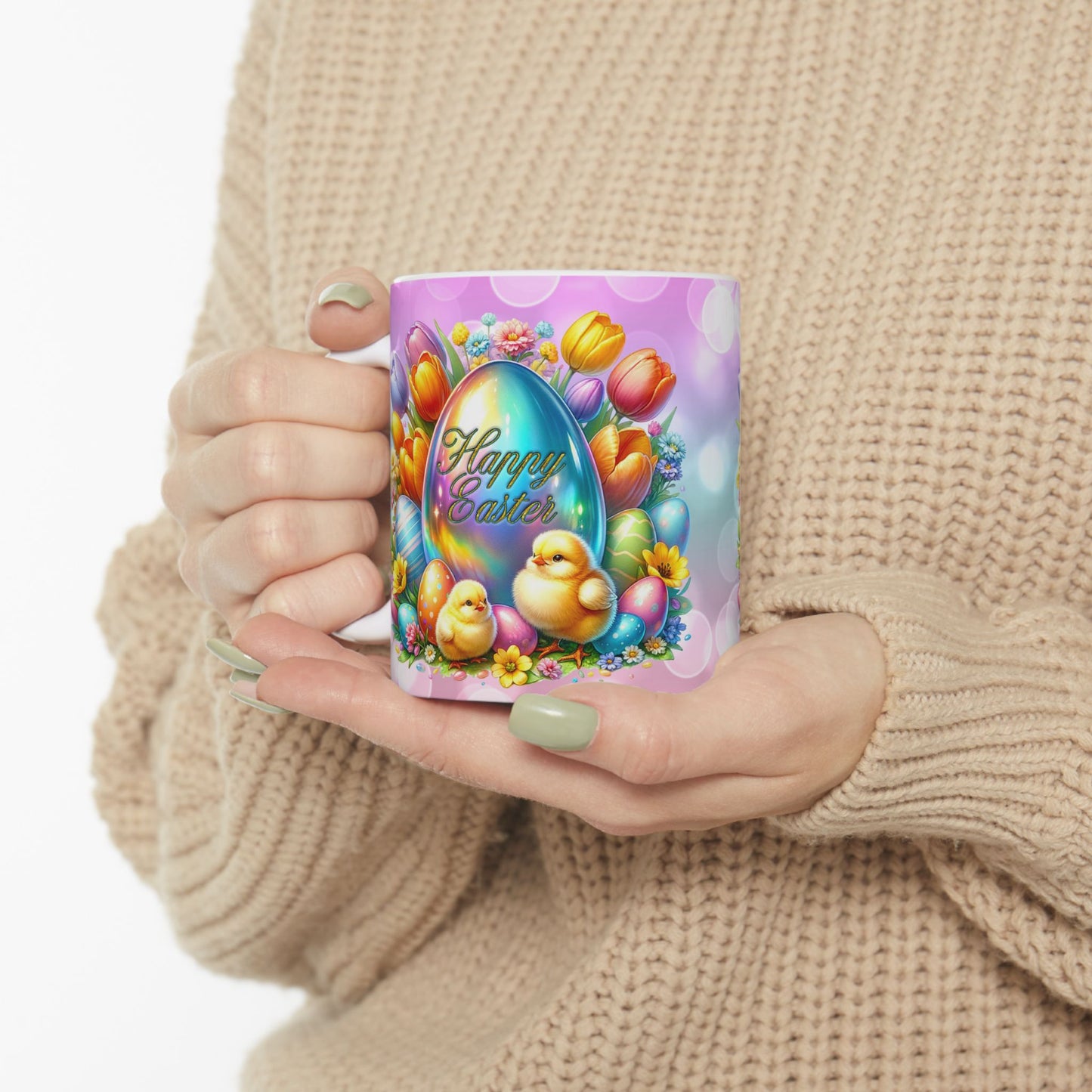 Colorful Floral Easter Spring Celebration Mug