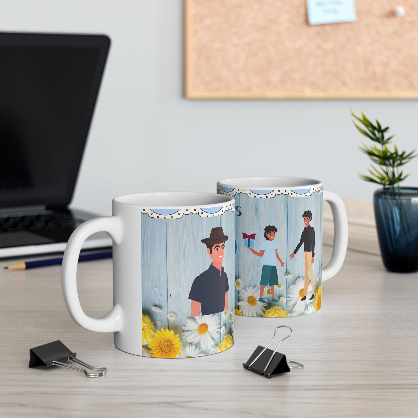 Happy Father's Day Ceramic Mug - Best Dad Design
