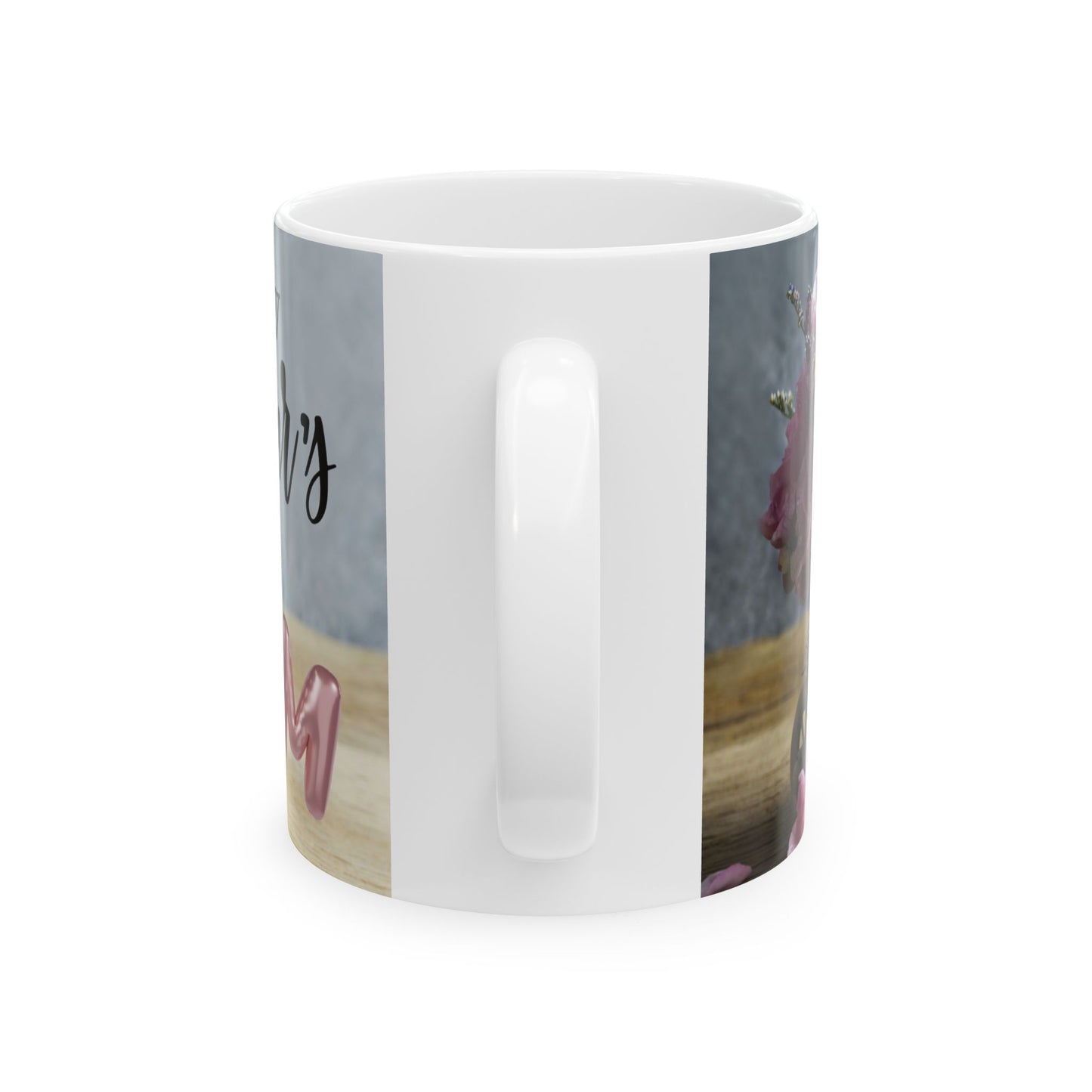 Happy Mother's Day Floral Ceramic Mug - Perfect Gift for Mom